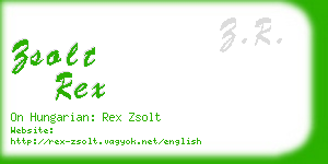 zsolt rex business card